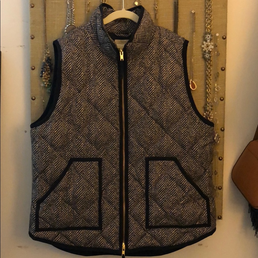 J.Crew Herringbone Excursion Vest